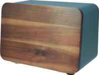 Husla Bread Box Steel Bread With Acacia Lid Husla 73939