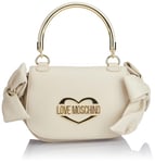 Love Moschino Women's jc4203pp1i BORSA A MANO, White, 20X14X8