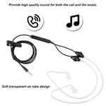 Anti-Radiation 3.5mm Air Tube Stereo Earphone Headset For Smartphone Head XAT UK