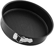 Zenker PURE Moule amovible 24 cm 1 fond. Moule à gâteau ou moule gâteau en acier avec revêtement anti-adhésif ILAG résistant jusqu'à 230 °C, couleur : noir, moule 24 cm, 1 pièce.