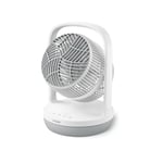 PHILIPS Table Fan Series 2000. Powerful & Ultra-Quiet. 23 dB. Air Circulator. Adjustable Tilt 180°. 3 Speeds. 3 Modes. 12h timer. For Bedroom, Home and Office. CX2050, White.