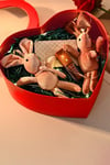 3Pcs Empty Heart Shaped Gift Box with Clear Window