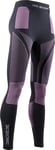 X-Bionic Energy Accumulator 4.0 Pantalon de Compression Collant de Sport Femme, Charcoal/Magnolia, FR : M (Taille Fabricant : M)