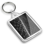 IP02 Passport Keyring BW - Cool Digital Landscape Tech  #38502