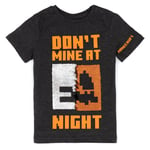 Minecraft - T-Shirt Don¿T Mine At Night - Enfant