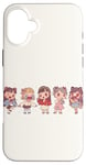 iPhone 16 Plus Cute Manga Chibi Girls In Different Moods Case