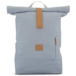 Johnny Urban Sac à Dos Rolltop Femme & Homme Gris - Adam Large - Backpack Voyage & Travail - Ordinateur Portable 15.6'' - Toile de Coton - Résistant à l'eau