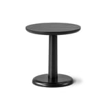 Fredericia Furniture - Pon Sofa Table Ø40 cm, Svartlackerad ek - Sidebord - Jasper Morrison - Svart - Tre