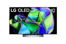 Lg Oled Evo Oled48c38la, 121,9 Cm (48"), 3840 X 2160 Piksler, Oled Evo, Smart Tv, Wi-Fi, Sort