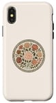 Coque pour iPhone X/XS Rose florale botanique, style bohème minimaliste, roses d'amour