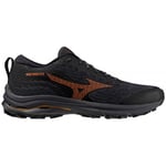 Mizuno Wave Rider GTX - Chaussures running homme Black / Nasturtium / Carrot Curl 44