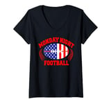 Womens FOOTBALL MONDAY Men Children Boys Mens Women Sports Game Fan V-Neck T-Shirt