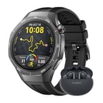 HUAWEI Watch GT 5 Pro 46mm Montre Connectée Noir + FreeBuds 5i, Design aux Lignes épurées, Programmes d'entraînement de Pointe, Suivi de la santé, ECG, Jusqu'à 14 Jours d'autonomie, iOS & Android