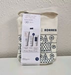 KORRES YOGHURT PACK SUNSCREEN FACE & EYES SPF30-GEL/CREAM-FOAMING CREAM CLEANSER