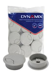 DYNAMIX 60mm Round Desk Grommet. Easily &amp; Neatly Store your Power, Communication, Audio, Video, Computer &amp; Data Cables. Perfect for Installation in Desks, Workstations etc. Grey Colour. 10 Pack. (p/n: CG60GY-10)