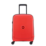 DELSEY PARIS - Belmont Plus - Valise Cabine Rigide Matière Recyclée et Recyclable 55x40x20 cm - 33 L - S - Rouge