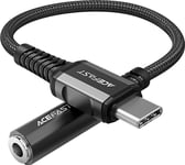 Audio Adapteris Acefast C1-07 Usb-C To 3.5Mm (F) 0.18M Juodas