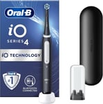 Oral-B iO4 Series Bluetooth Black Electric Rechargeable Toothbrush + Travel Case