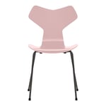 Fritz Hansen - Grand Prix 3130 Pale Rose Lackad/Warm Graphite - Ruokapöydän tuolit - Arne Jacobsen - Valkoinen - Metalli/Puu