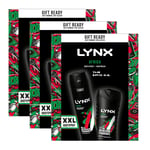 Lynx Mens Africa Bodyspray XXL & Bodywash Gift Set For Him, 3pack - One Size