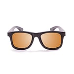 Ocean Sunglasses - wood Victoria - lunettes de soleil polarisées en Bambou - Monture : Noir - Verres : Revo Orange (53001.2)