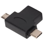 New 2 In 1 OTG Converter Type C USB2.0 Micro Converter For Phone U Disk