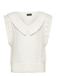 LMTD Nlfketty Knit Crop Vest Vit