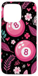 iPhone 15 Pro Max Retro Pink Lucky Disco 8 Ball For Women Case