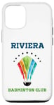 Coque pour iPhone 12/12 Pro Riviera - Raquette de badminton Club Athletics California Preppy