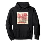 Sakura Trees In Bloom Landscape Vintage Graphic Pullover Hoodie