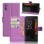 Sony Xperia XZ      PU Wallet Case    [Purple]