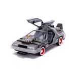 Retour vers le Futur III DeLorean Time Machine 1/24 métal Hollywood Rides 321669