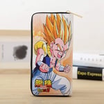 ZHOUBIN Portefeuille Anime Dragon Ball Couleur Longue Fermeture éclair PU Manga Grande capacite Porte-Monnaie Porte-Cartes pour Carte d'Identité/Cartes de crédit,Poche à Monnaie for Homme Femme