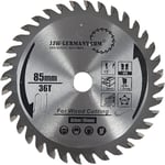 HW/HM Lame de scie circulaire 85 x 1,5 x 10 avec 36 dents alternèe pour Einhell Matrix au Skil