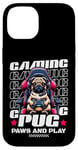 iPhone 14 Gaming Pug Video Game Dog Graphic For Men Boys Women Kids Case