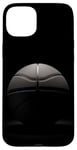 Coque pour iPhone 15 Plus Ballon de basket simple noir et blanc