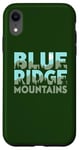 Coque pour iPhone XR Blue Ridge Mountains Typography Outdoors Art