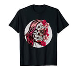 Floral Sugar Skull Day of the Dead T-Shirt