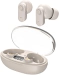 Mini écouteurs intra-auriculaires pour dormir - Bluetooth sans fil - Oreillettes Bluetooth - Petit casque avec réduction du bruit pour les petites oreilles - Invisible et sans fil