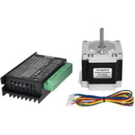 Nema 23 23HS5628 Stepper Motor till 57 2.8A med TB6600 NEMA17 Driver för CNC och 3D-skrivare Kontrolldelar - 8.0MM