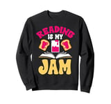 Reading Is My Jam Bookworm Reading Book Lover Librarian Sweatshirt