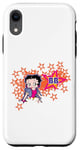 iPhone XR Betty Boop Dots And Orange Stars Case