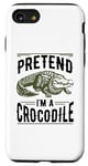Coque pour iPhone SE (2020) / 7 / 8 Tenue paresseuse pour faire semblant d'être un crocodile pour les amoureux des crocodiles