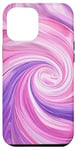 iPhone 12 Pro Max Swirl Pink Color Illustration Pattern Abstract Art Case