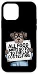 Coque pour iPhone 12 mini All Food Must Go to the Lab Motif chien curieux