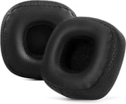 Coussinets de rechange pour casque Marshall Major III filaire,Major III Bluetooth sans fil,Major IV,MID ANC (cuir protéiné/noir)(Q1121)