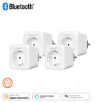 OSRAM Smart+ Lot de 4 Prises Connectées - Blanc - Bluetooth - Compatible Siri sur Apple & Alexa sur Android