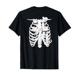 Human Ribcage Anatomy With Cats T-Shirt