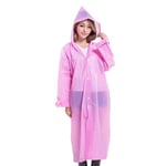 Boolavard Kids Boy Girl Unisex Reusable Waterproof Rain Coat Portable Rain Jacket Poncho for Outdoor For 6-12 Years Kid Raincoat (UK, Age, One Size, Regular, Pink)