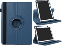 Housse Coque Tablette Universelle De 7 À 8 Pouses, Étui De Protection Tablette Tactile 7""/8"" Pour Ipad Huawei Lenovo Samsung Acer Dell Hp Teclast Qunyico Blackview Haehne Alcatel, Bleu Foncé